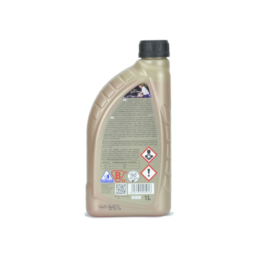 Антифриз K2 KULER KONC. 1л RED (T211C) - фото 2 Антифриз K2 KULER KONC. 1л RED (T211C) - фото 2