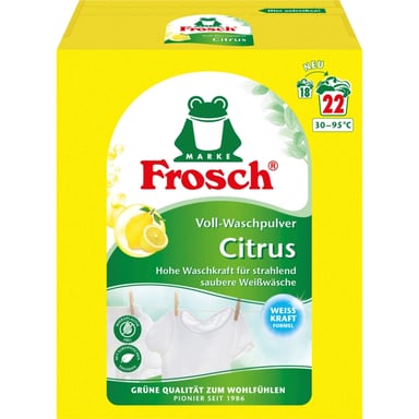 Пральний порошок Frosch Цитрус 1.45 кг (4001499960260/4001499969522) - фото 1