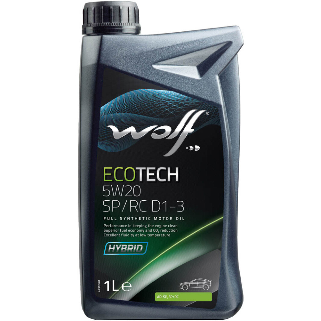 Моторна олива Wolf ECOTECH 5W20 SP/RC D1-3 1л (1050523) Моторна олива Wolf ECOTECH 5W20 SP/RC D1-3 1л (1050523)