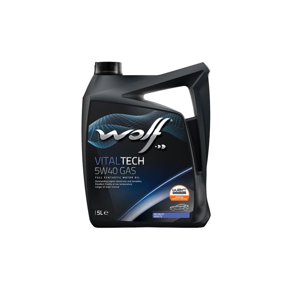 Моторна олива Wolf VITALTECH 5W40 GAS 5л (8326097) - фото 1