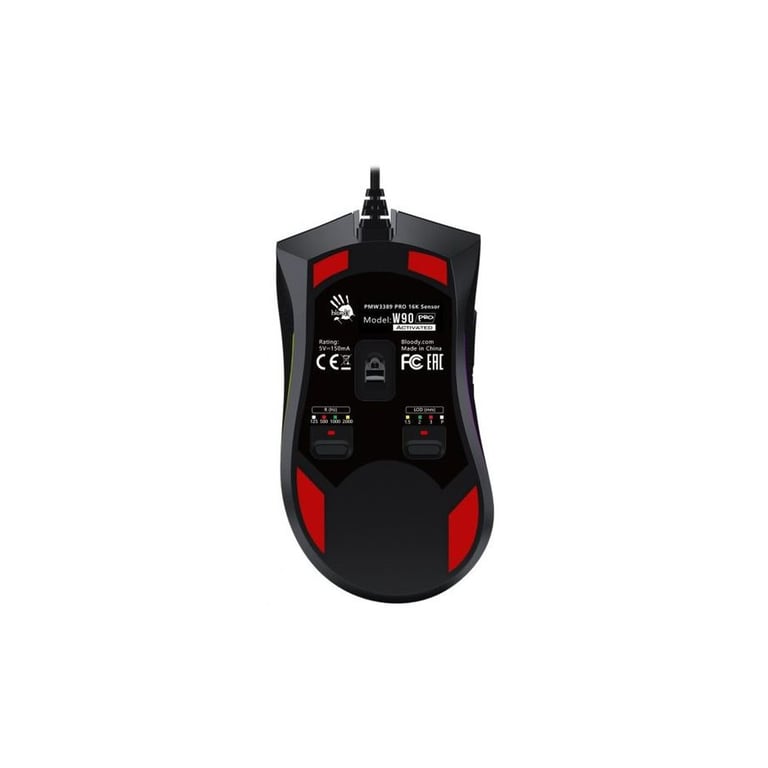 Мишка A4Tech Bloody W90 Pro Stone black - фото 3