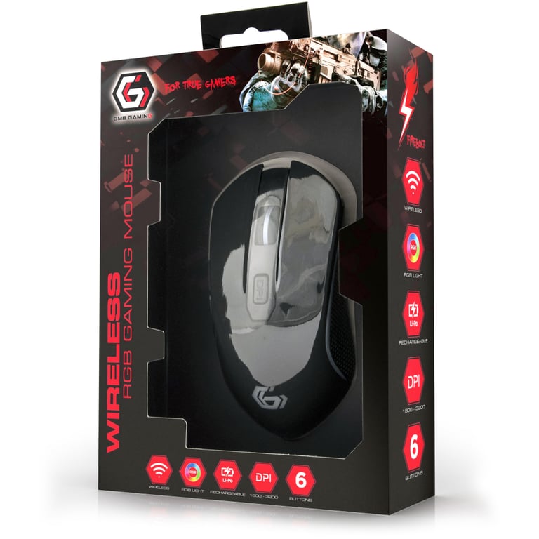 Мишка Gembird MUSGW-6BL-01 Wireless Black (MUSGW-6BL-01) - фото 3