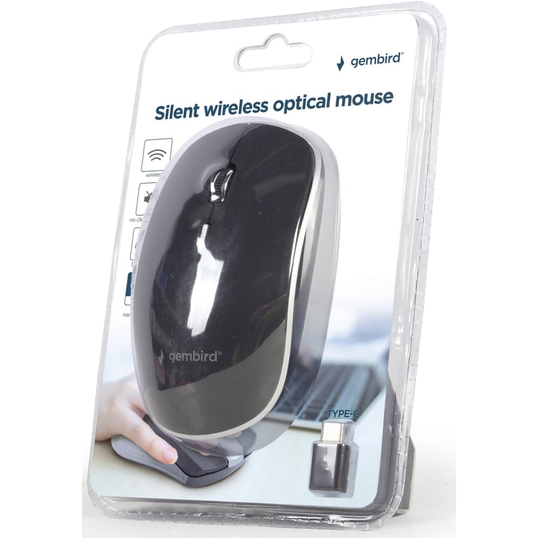 Мишка Gembird MUSW-4BSC-01 Wireless Black (MUSW-4BSC-01) - фото 3