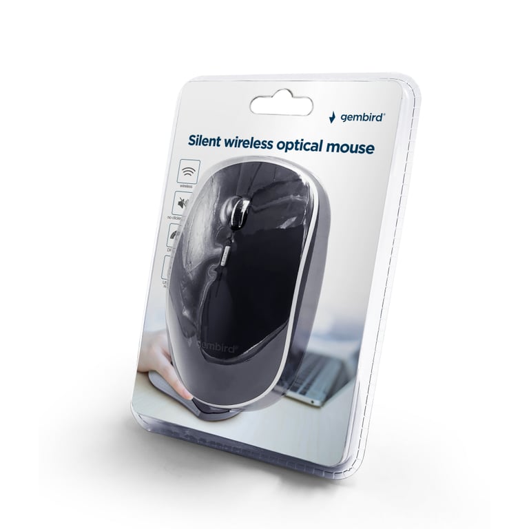 Мишка Gembird MUSW-4BS-01 Wireless Black (MUSW-4BS-01) - фото 3