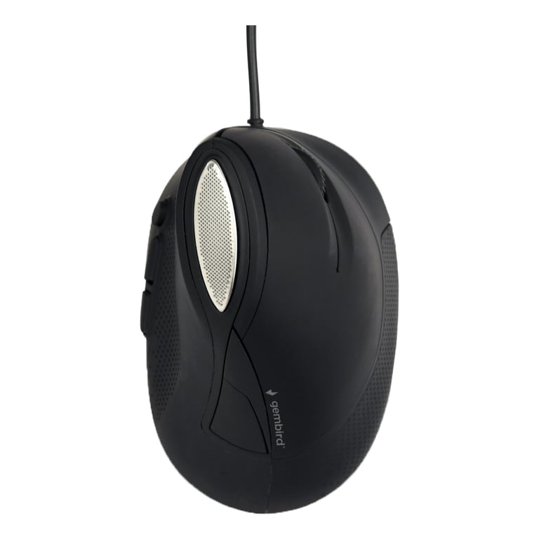 Мишка Gembird MUS-ERGO-03 USB Black (MUS-ERGO-03) - фото 1