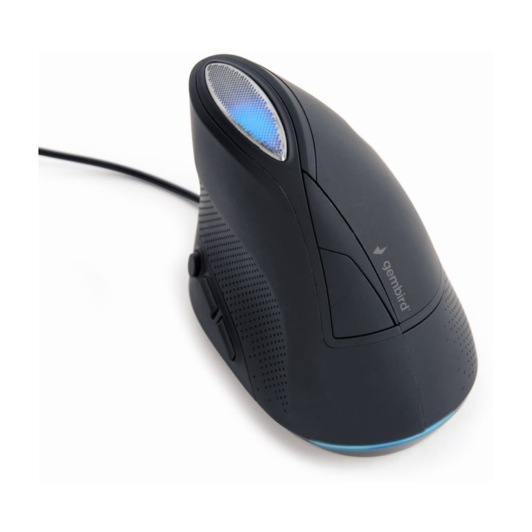 Мишка Gembird MUS-ERGO-03 USB Black (MUS-ERGO-03) - фото 2