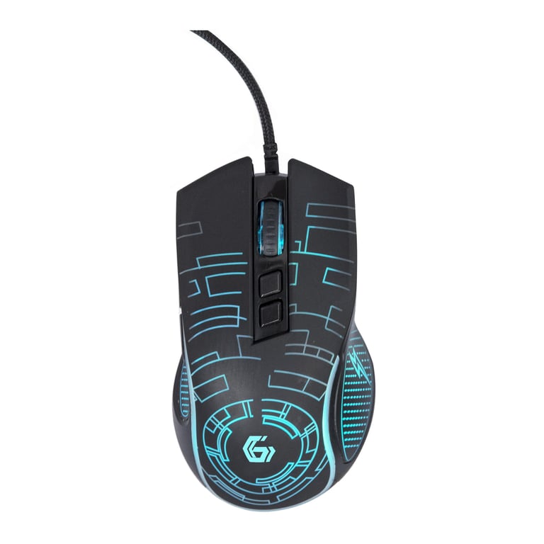 Мишка Gembird MUSG-RGB-01 USB Black (MUSG-RGB-01) - фото 1
