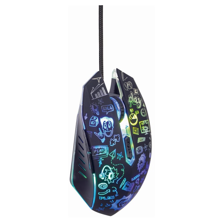 Мишка Gembird MUS-6B-GRAFIX-01 USB Black (MUS-6B-GRAFIX-01) - фото 4