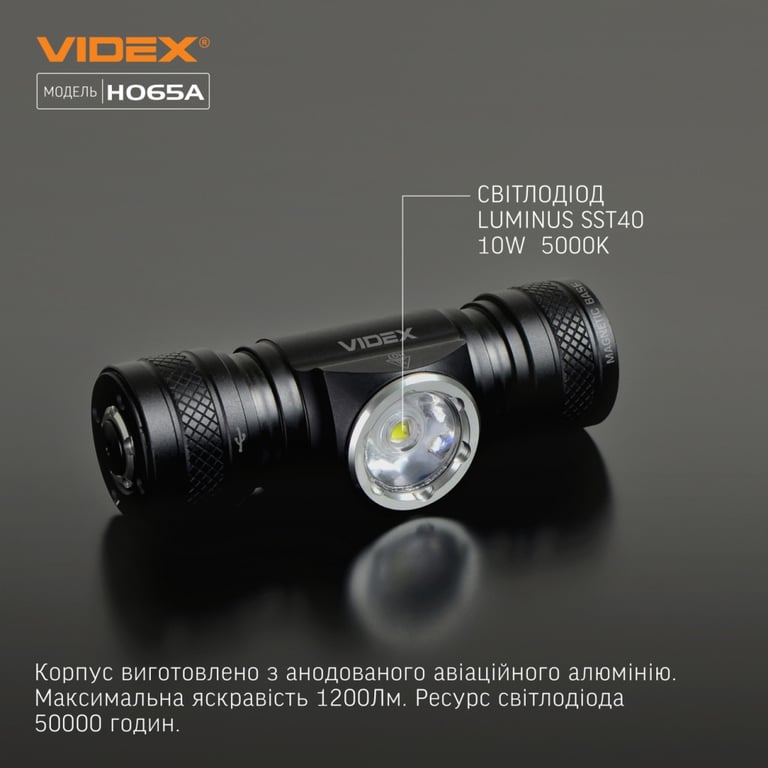 Ліхтар Videx VLF-H065A 1200Lm 5000K (VLF-H065A) - фото 4