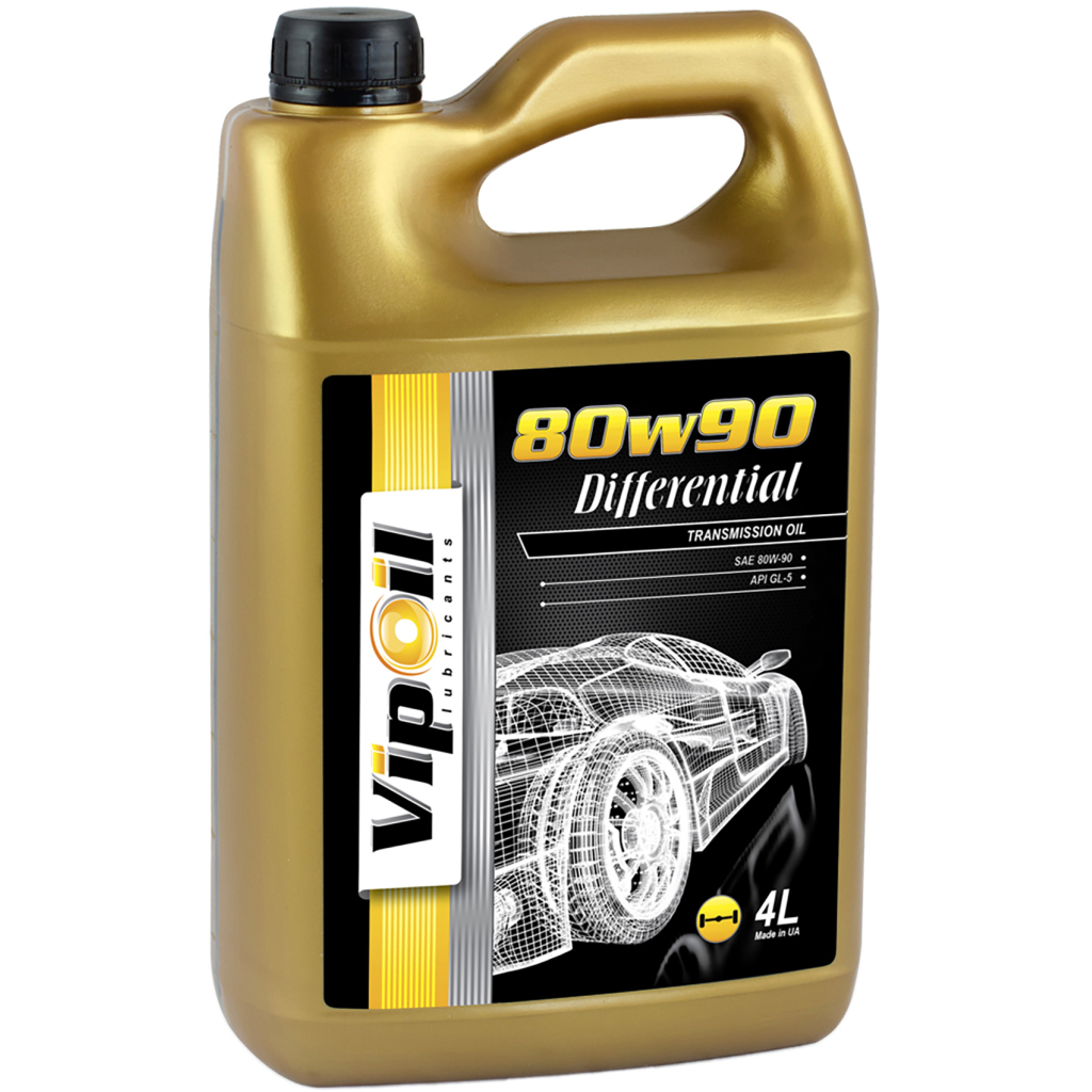 Трансмісійна олива VIPOIL Differential 80W90 GL-5, 4л (0162857) Трансмісійна олива VIPOIL Differential 80W90 GL-5, 4л (0162857)