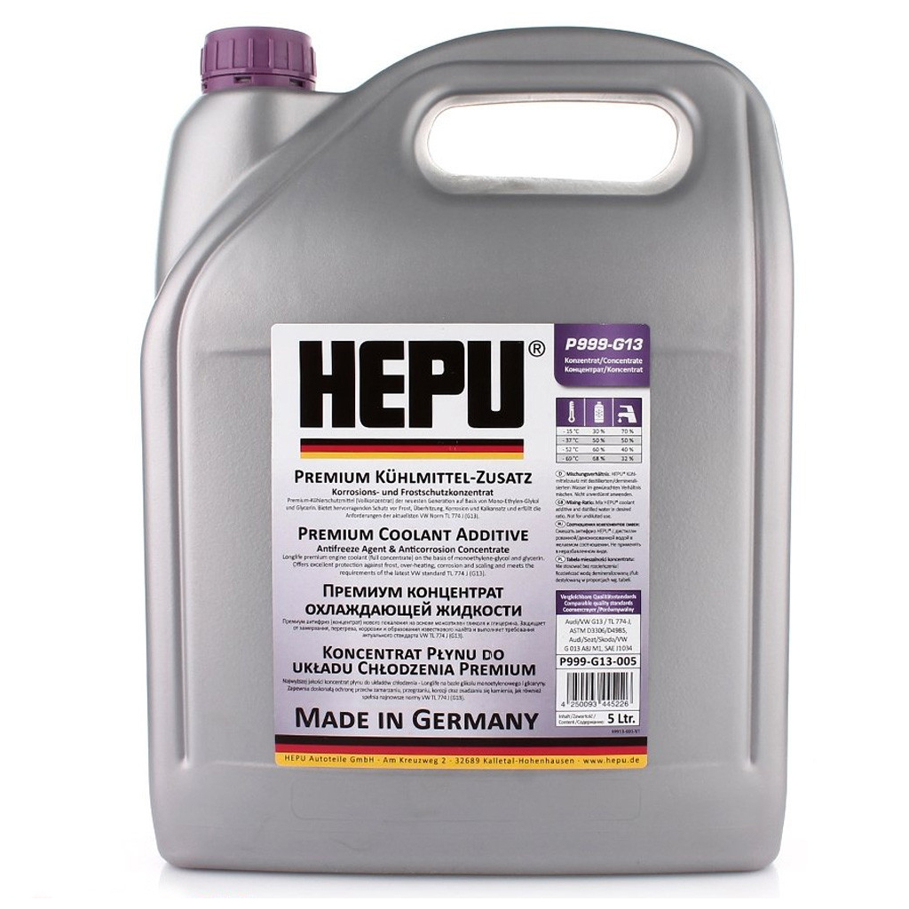 Антифриз HEPU G13 5л purple (P999-G13-005) Антифриз HEPU G13 5л purple (P999-G13-005)