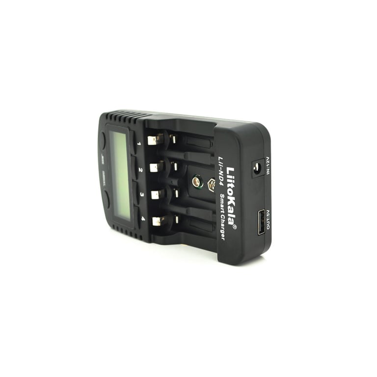 Зарядний пристрій для акумуляторів Liitokala 4 Slots, LED, Ni-Mh, Ni-Cd, AA, AAA, AAAA, С (Lii-ND4) - фото 2