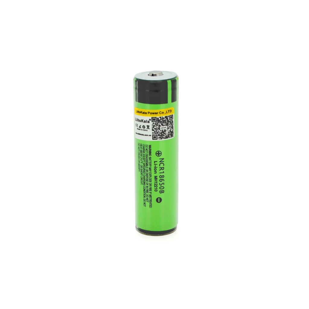 Акумулятор 18650 3400mAh (3200-3400mah), 3.7V (2.75-4.2V), green, PVC BOX Liitokala (Lii-34B-PCB) - фото 1