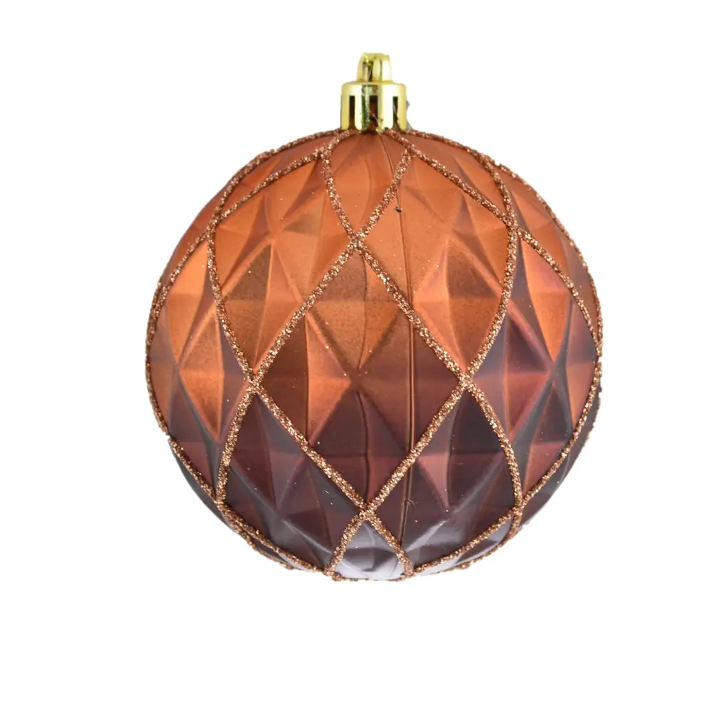 Ялинкова іграшка YES! Fun Ромб коричневий 8 см (972954) - фото 1