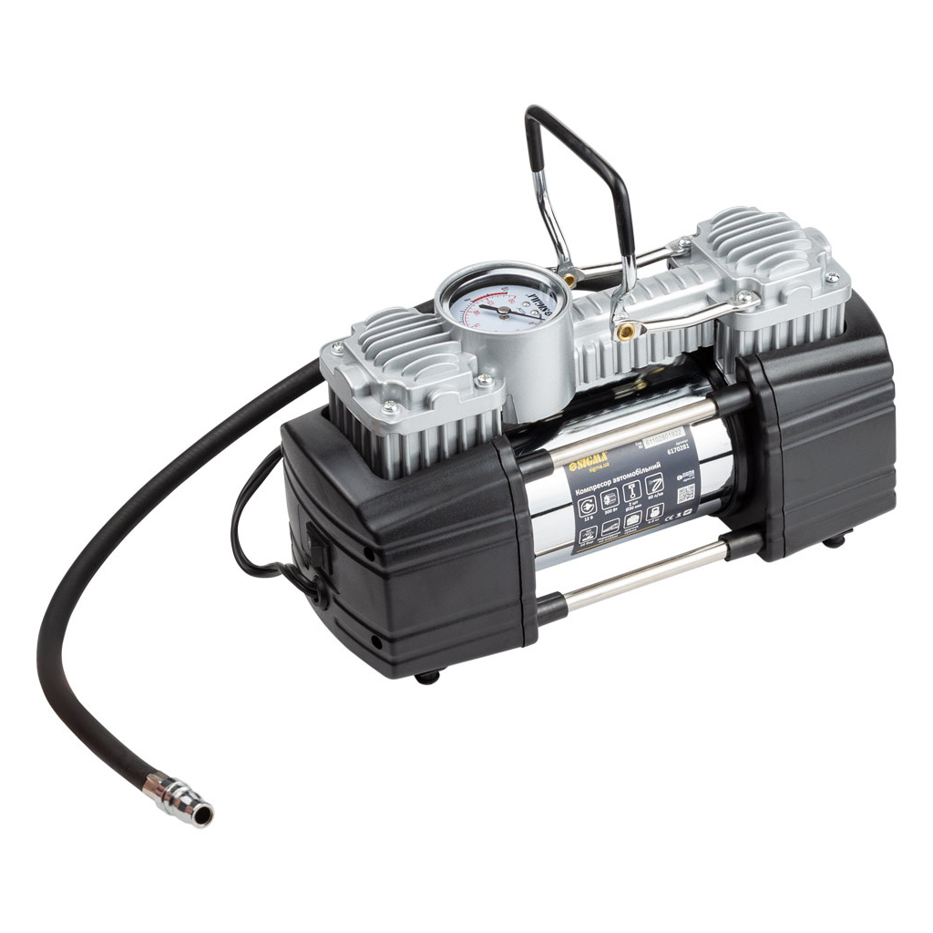 Автомобільний компресор Sigma 12В, 300Вт, 60л/мин, 10бар (6170281) - фото 2 Автомобільний компресор Sigma 12В, 300Вт, 60л/мин, 10бар (6170281) - фото 2