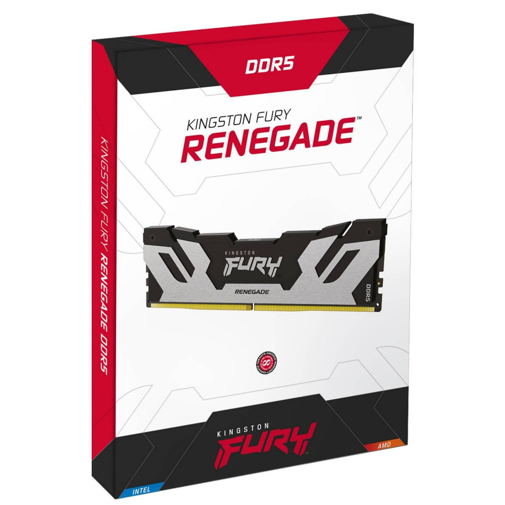 Модуль пам'яті для комп'ютера DDR5 16GB 6400 MHz FURY Renegade Silver Kingston Fury (ex.HyperX) (KF564C32RS-16) - фото 3 Модуль пам'яті для комп'ютера DDR5 16GB 6400 MHz FURY Renegade Silver Kingston Fury (ex.HyperX) (KF564C32RS-16) - фото 3