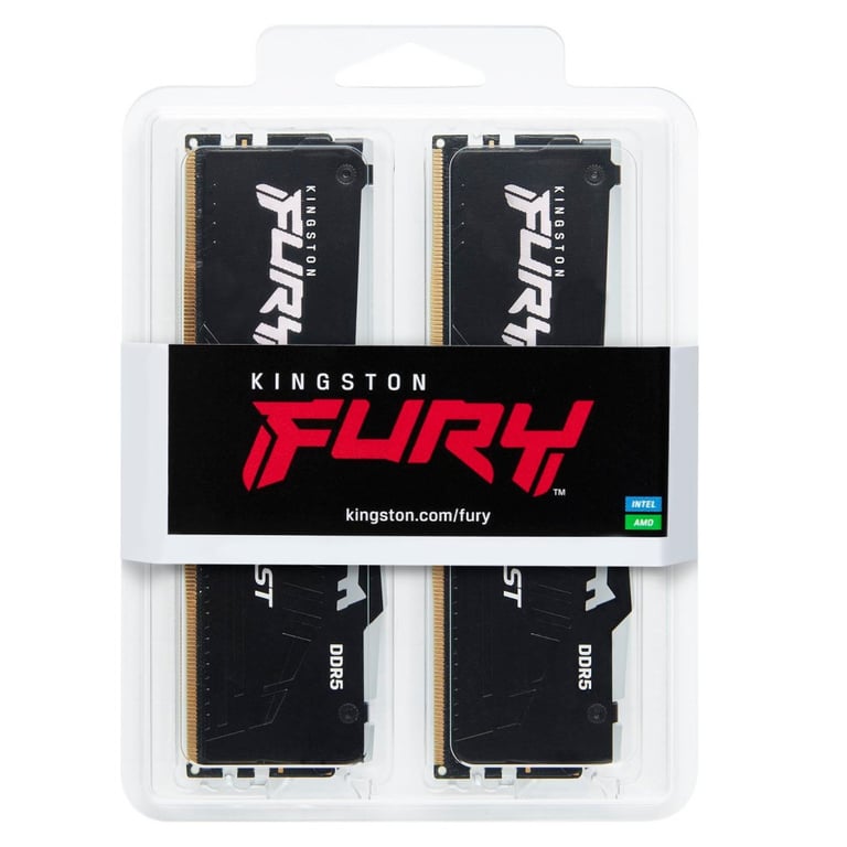 Модуль пам'яті для комп'ютера DDR5 16GB (2x8GB) 5200 MHz FURY Beast RGB Kingston Fury (ex.HyperX) (KF552C40BBAK2-16) - фото 4