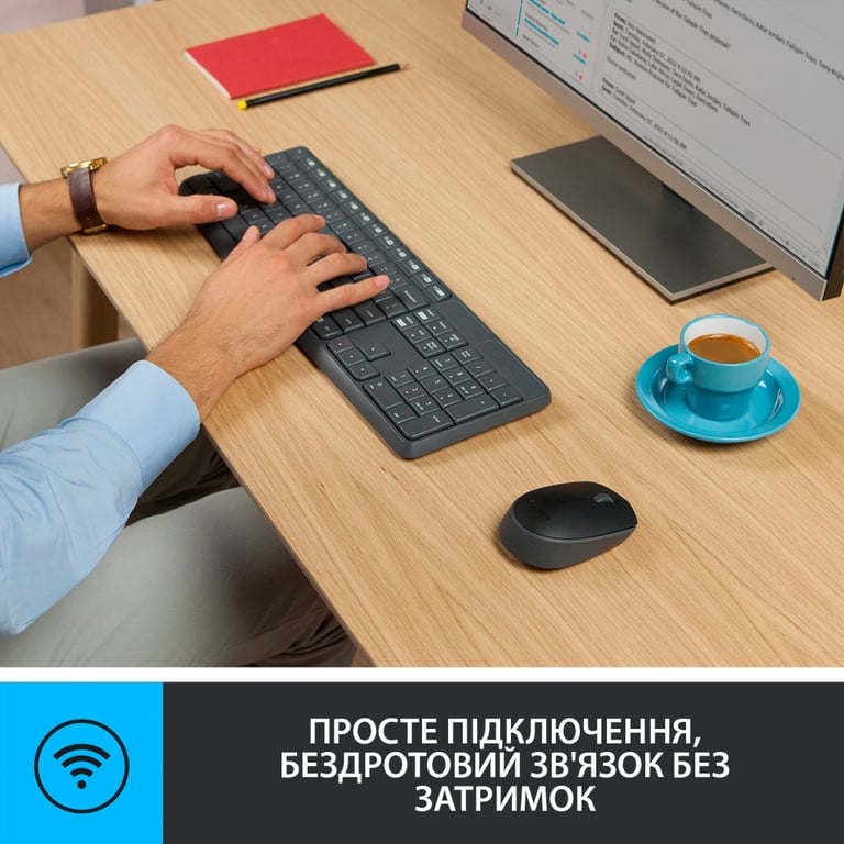 Комплект Logitech MK235 Wireless UA (920-007931) - фото 4