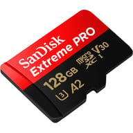 Карта пам'яті SanDisk 128 GB microSDXC UHS-I U3 Extreme Pro+SD Adapter (SDSQXCD-128G-GN6MA) - фото 3