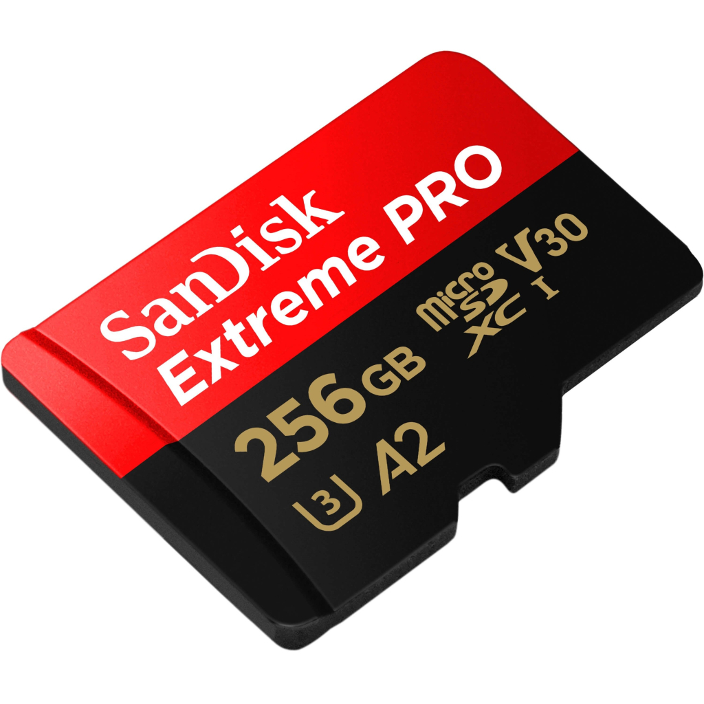 Карта пам'яті SanDisk 256 GB microSDXC UHS-I U3 Extreme Pro+SD Adapter (SDSQXCD-256G-GN6MA) - фото 3 Карта пам'яті SanDisk 256 GB microSDXC UHS-I U3 Extreme Pro+SD Adapter (SDSQXCD-256G-GN6MA) - фото 3