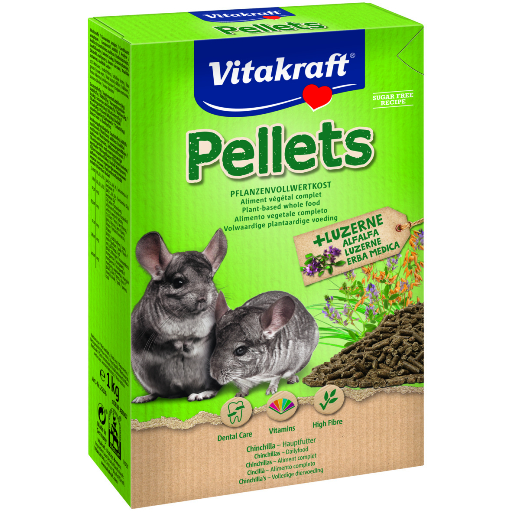 Корм для гризунів Vitakraft Pellets для шиншил 1 кг (4008239250766) - фото 1 Корм для гризунів Vitakraft Pellets для шиншил 1 кг (4008239250766) - фото 1