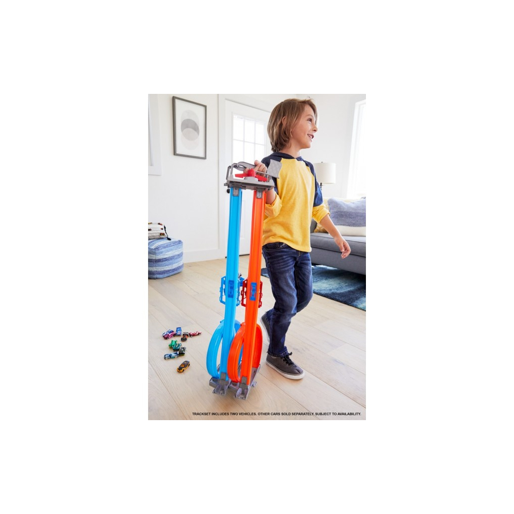 Автотрек Hot Wheels Портативний "Подвійна петля" (GFH85) - фото 7 Автотрек Hot Wheels Портативний "Подвійна петля" (GFH85) - фото 7