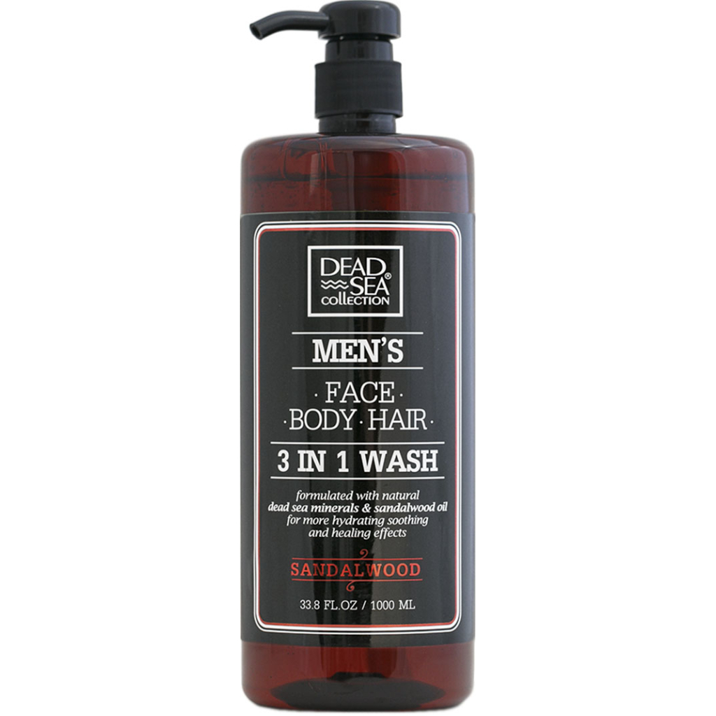 Гель для душу Dead Sea Collection Sandalwood чоловічий 3 в 1 для тіла, волосся й обличчя 1000 мл (7290102256952) - фото 1 Гель для душу Dead Sea Collection Sandalwood чоловічий 3 в 1 для тіла, волосся й обличчя 1000 мл (7290102256952) - фото 1