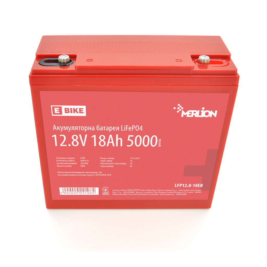 Батарея LiFePo4 Merlion LFP12.8-18EB - фото 1 Батарея LiFePo4 Merlion LFP12.8-18EB - фото 1
