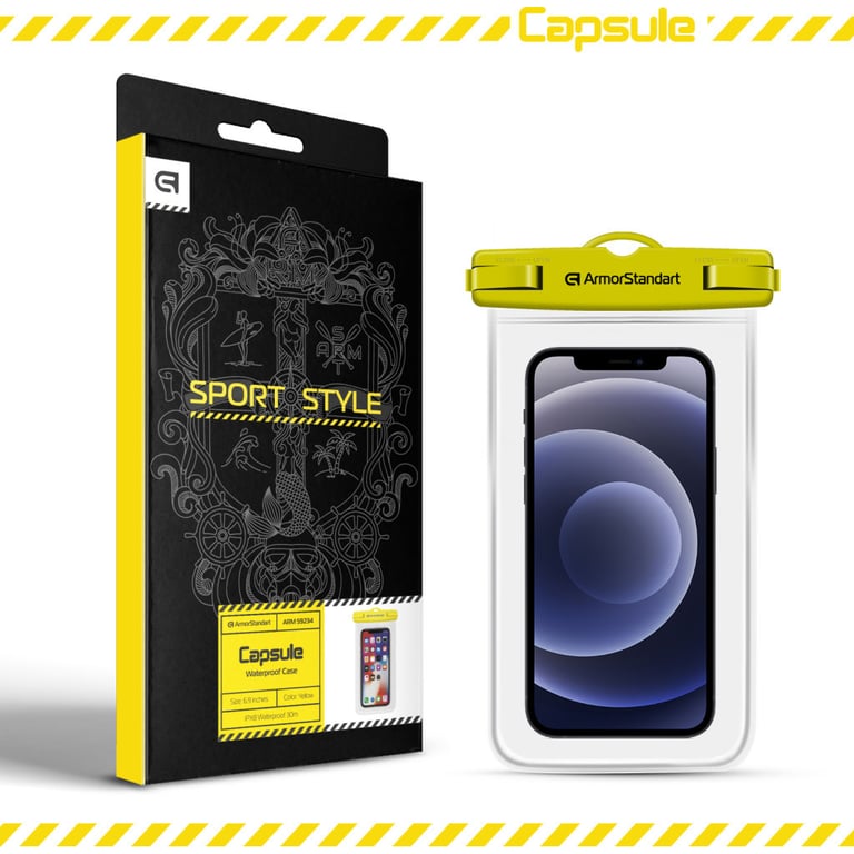 Чохол до мобільного телефона Armorstandart Capsule Waterproof Case Yellow (ARM59234) - фото 6