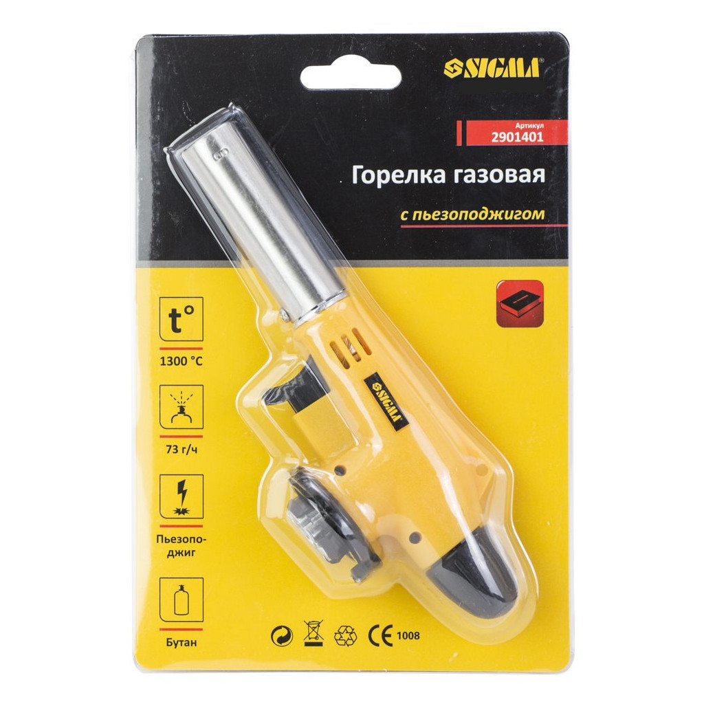 Газовий паяльник Sigma з п'єзопідпалом (2901401) - фото 6 Газовий паяльник Sigma з п'єзопідпалом (2901401) - фото 6
