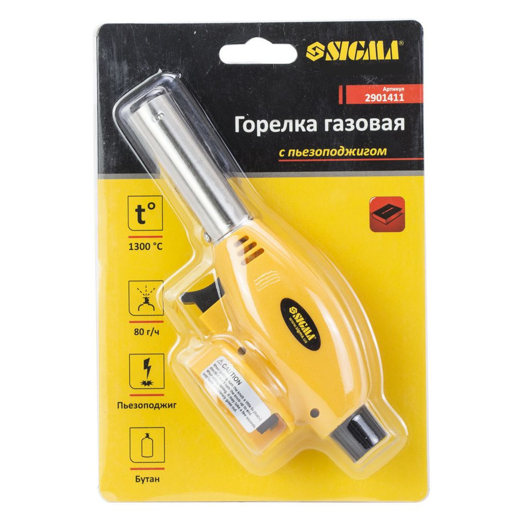 Газовий паяльник Sigma стандарт з п'єзопідпалом (2901411) - фото 6 Газовий паяльник Sigma стандарт з п'єзопідпалом (2901411) - фото 6