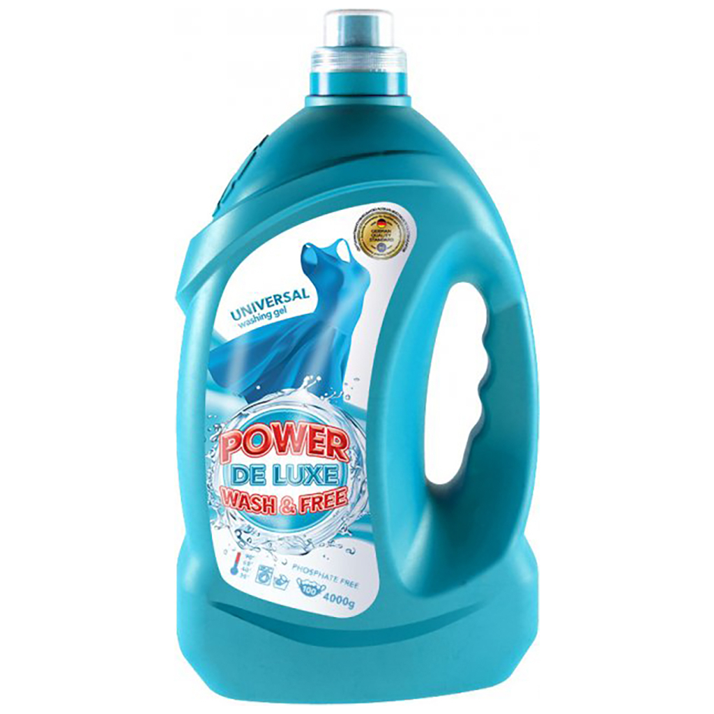 Гель для прання Power De Luxe Універсальний 4 кг (4260637720061) Гель для прання Power De Luxe Універсальний 4 кг (4260637720061)