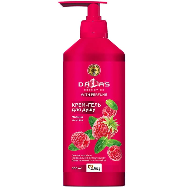 Гель для душу Dalas Cosmetics Малина та м’ята 500 г (4823128000235)