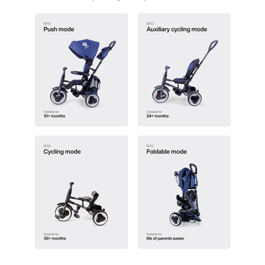 Дитячий велосипед QPlay Rito+ Eva Blue (S380-8Blue) - фото 2 Дитячий велосипед QPlay Rito+ Eva Blue (S380-8Blue) - фото 2