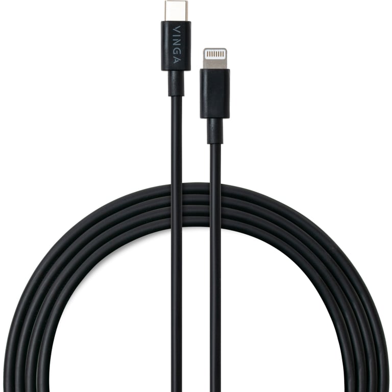 Дата кабель USB-C to Lightning 1.0m 3A 20W PVC Vinga (VCDCCL31) - фото 1