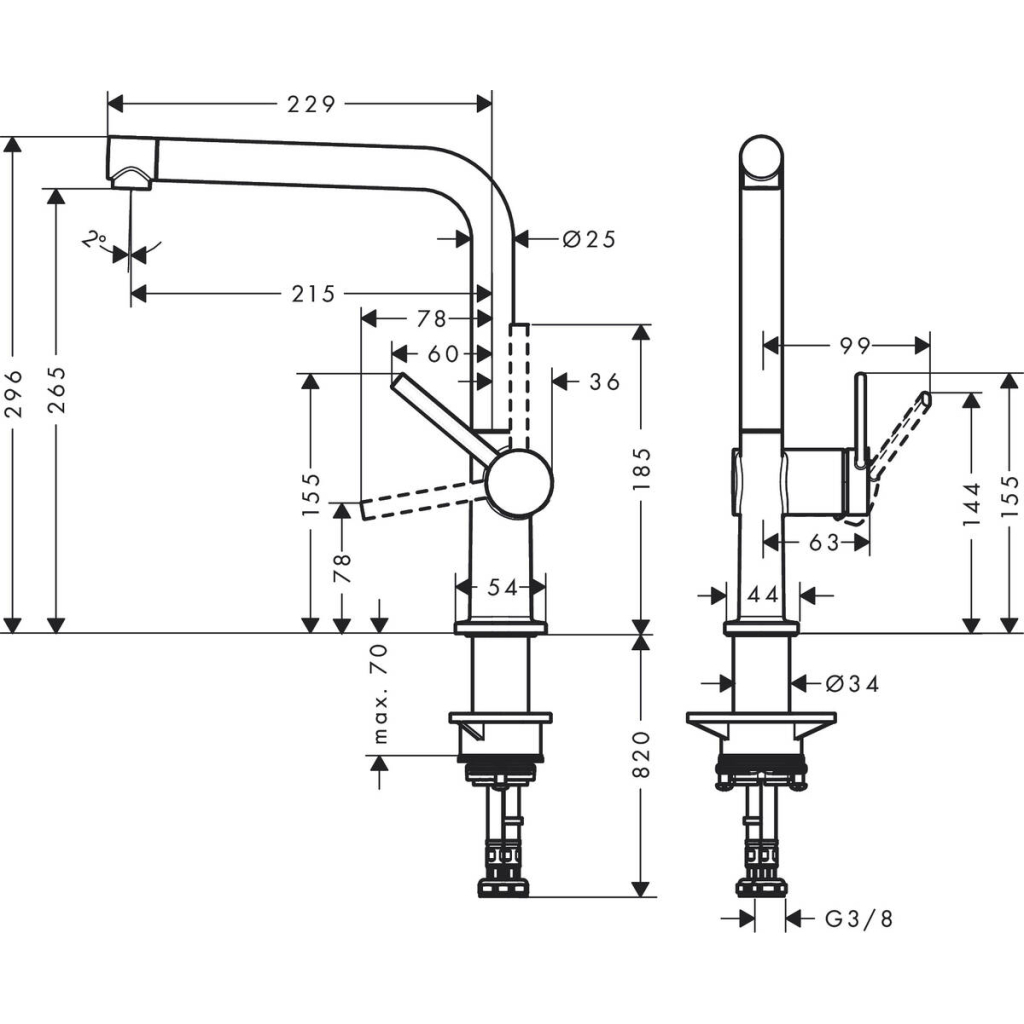 Змішувач Hansgrohe 72840670 - фото 2 Змішувач Hansgrohe 72840670 - фото 2