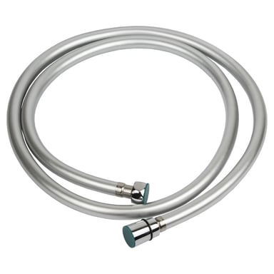 Шланг для душа AQUATICA 1/2" PVC 3-х шаровий з підшипником сріблястий (XB-0173) - фото 1