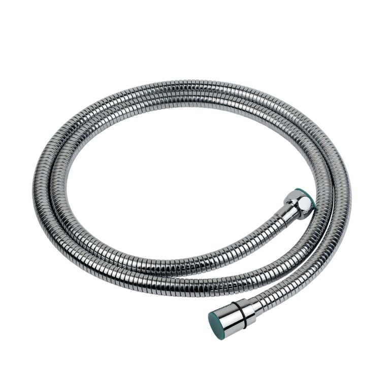 Шланг для душа AQUATICA 1/2″ SS хромований розтяжний з підшипником (XB-8153)