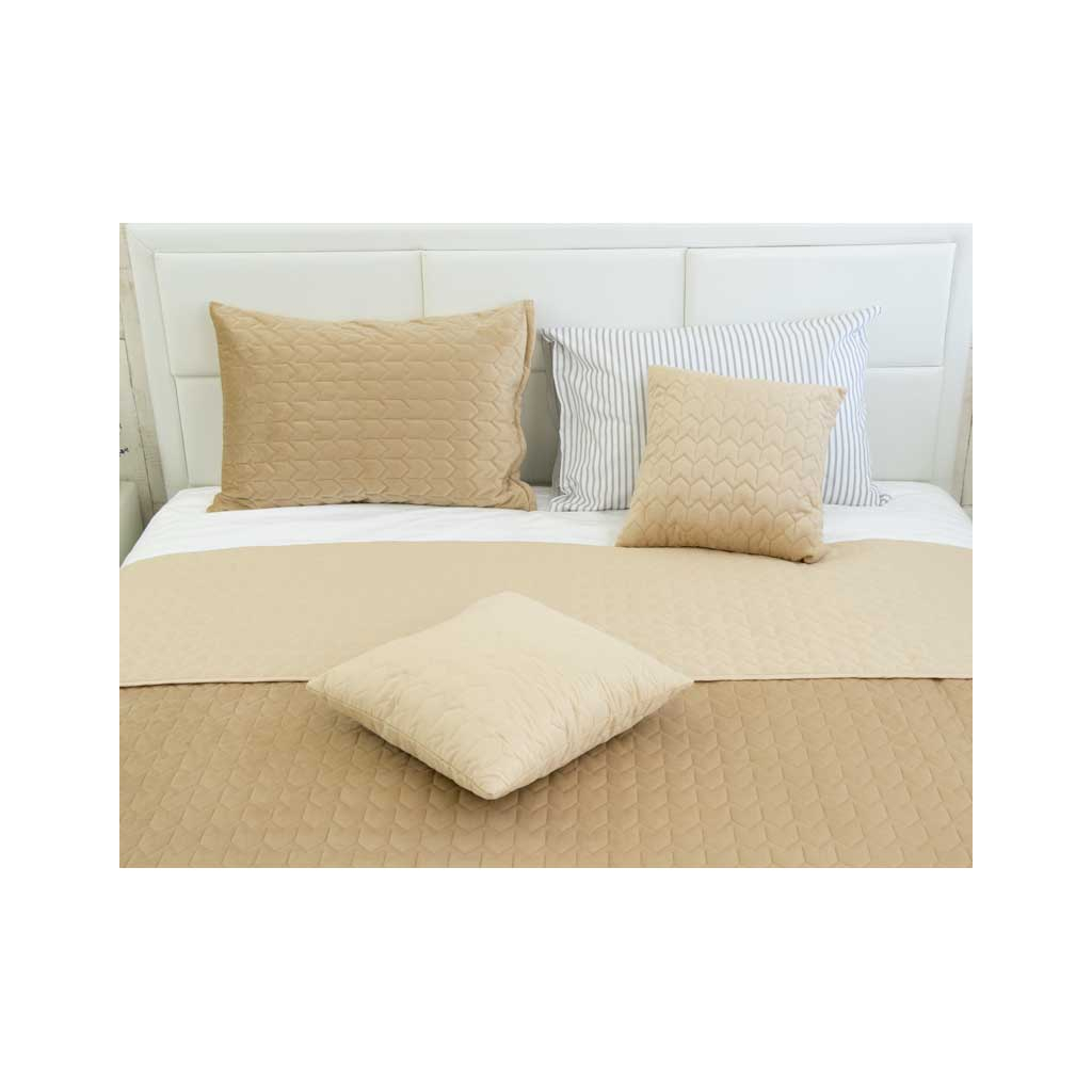 Подушка Руно декоративна Velour Beige 40х40 (311.55_Beige) - фото 2 Подушка Руно декоративна Velour Beige 40х40 (311.55_Beige) - фото 2