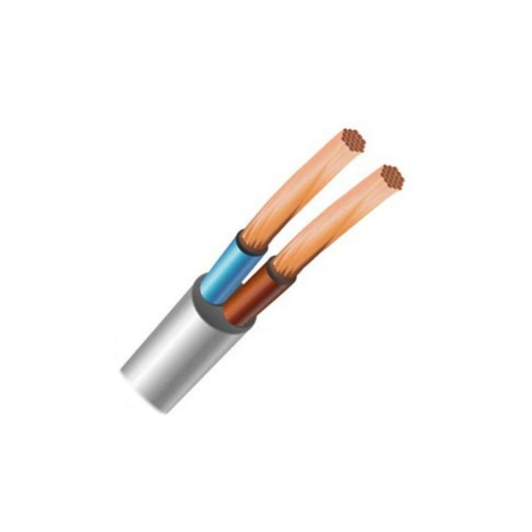 Кабель силовий ЗЗКМ 2х0.75 кв.мм гнучкий, 100м (ПВС 2×0,75 ECG)