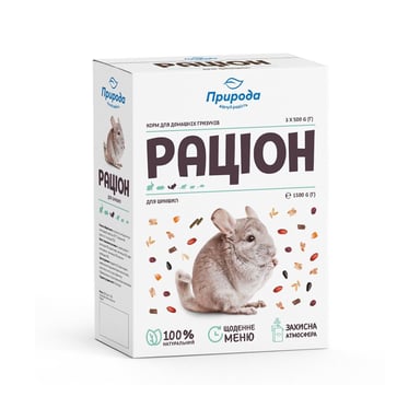Корм для гризунів Природа «Раціон» для шиншил 1.5 кг (4820157400852) - фото 1