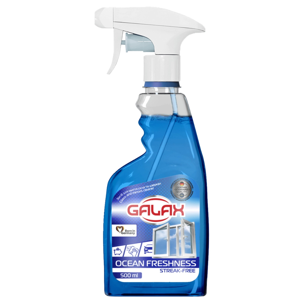 Засіб для миття скла Galax Океанська свіжість 500 мл (4823128000822) Засіб для миття скла Galax Океанська свіжість 500 мл (4823128000822)
