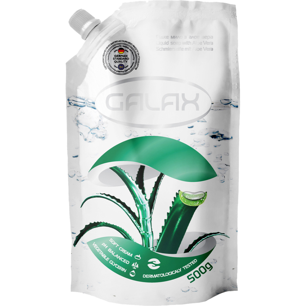 Рідке мило Galax Алое вера Дой-пак 500 г (4823128000891)