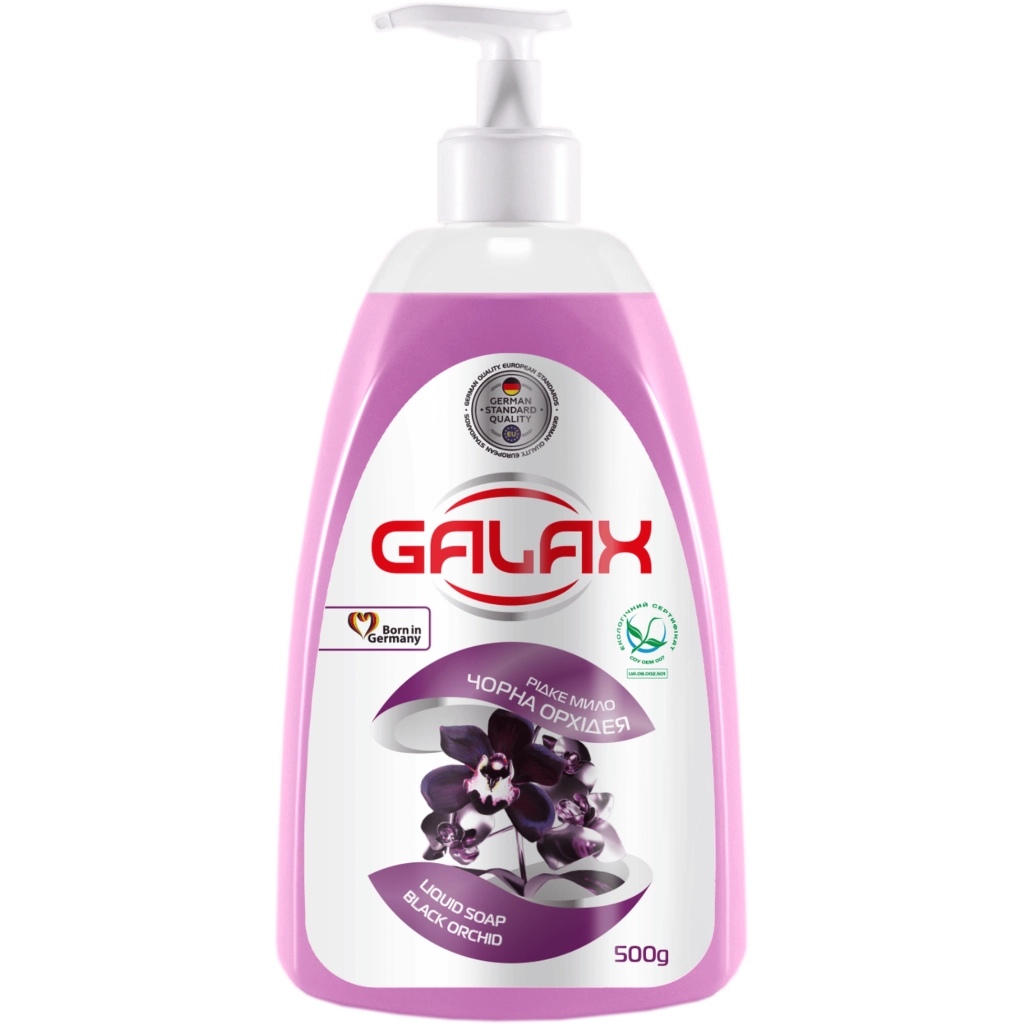 Рідке мило Galax Чорна орхідея 500 г (4823128000839) Рідке мило Galax Чорна орхідея 500 г (4823128000839)