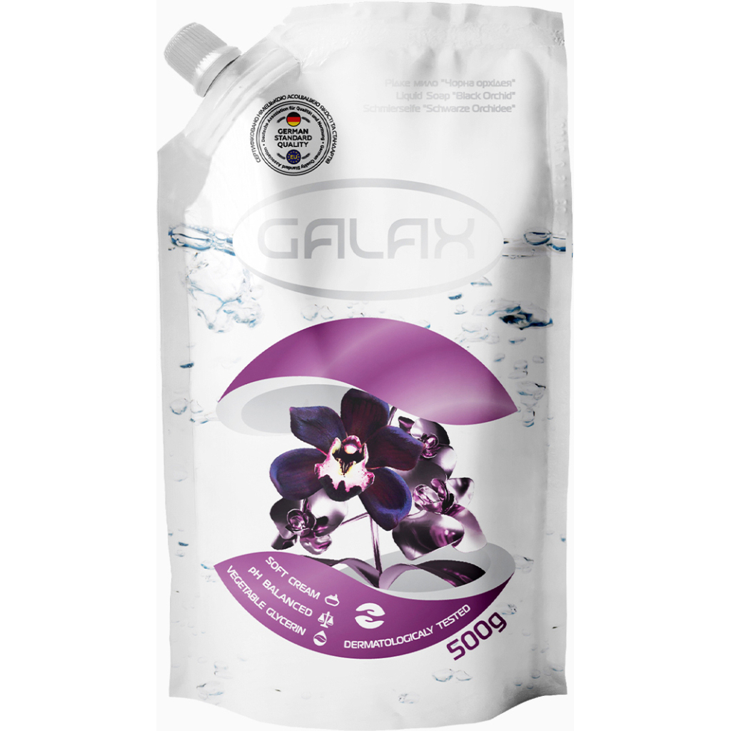 Рідке мило Galax Чорна орхідея дой-пак 500 г (4260637721693) Рідке мило Galax Чорна орхідея дой-пак 500 г (4260637721693)