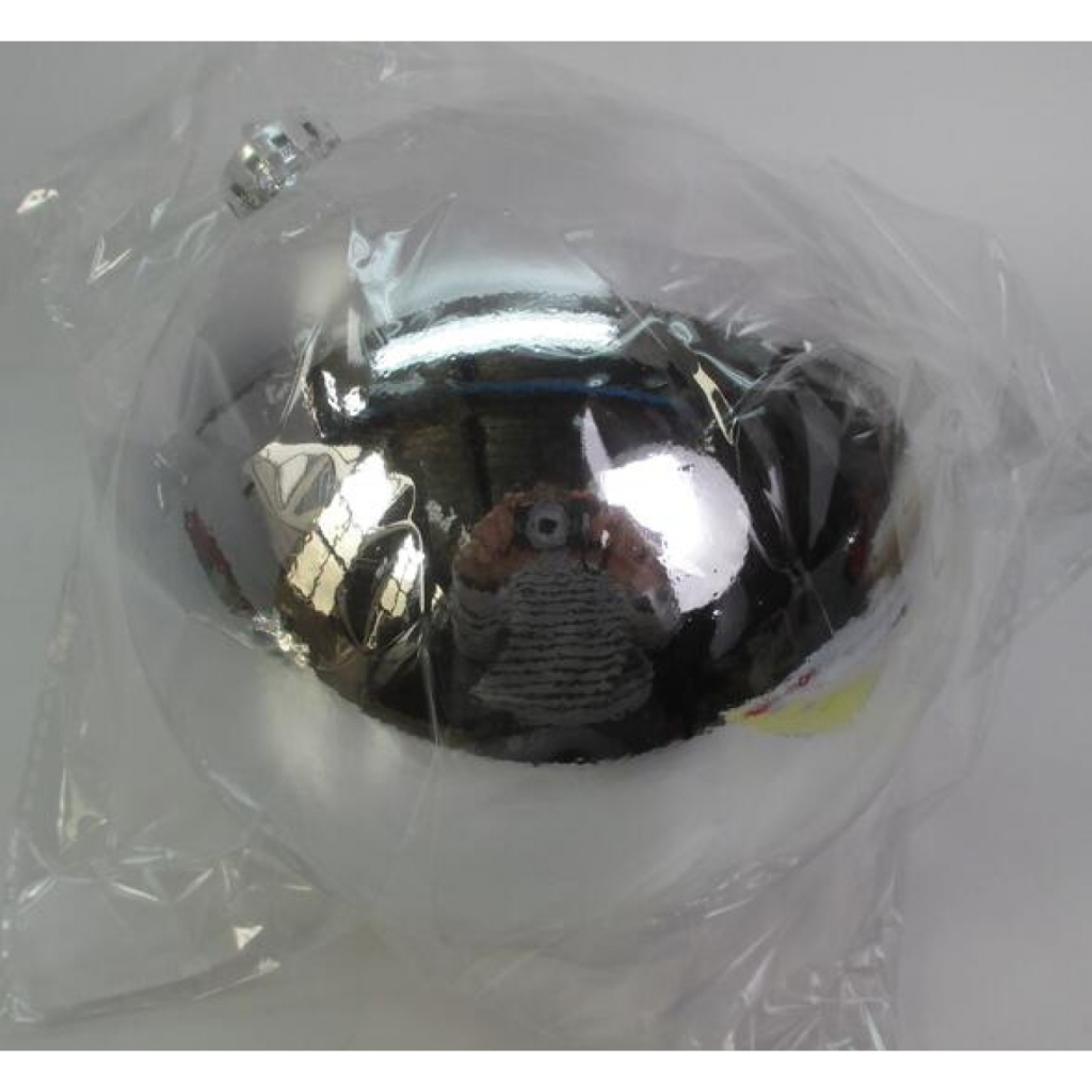 Ялинкова іграшка Novogod`ko уля Novogod'ko, пластик, 15cм, срібло, глянець (974068) - фото 1