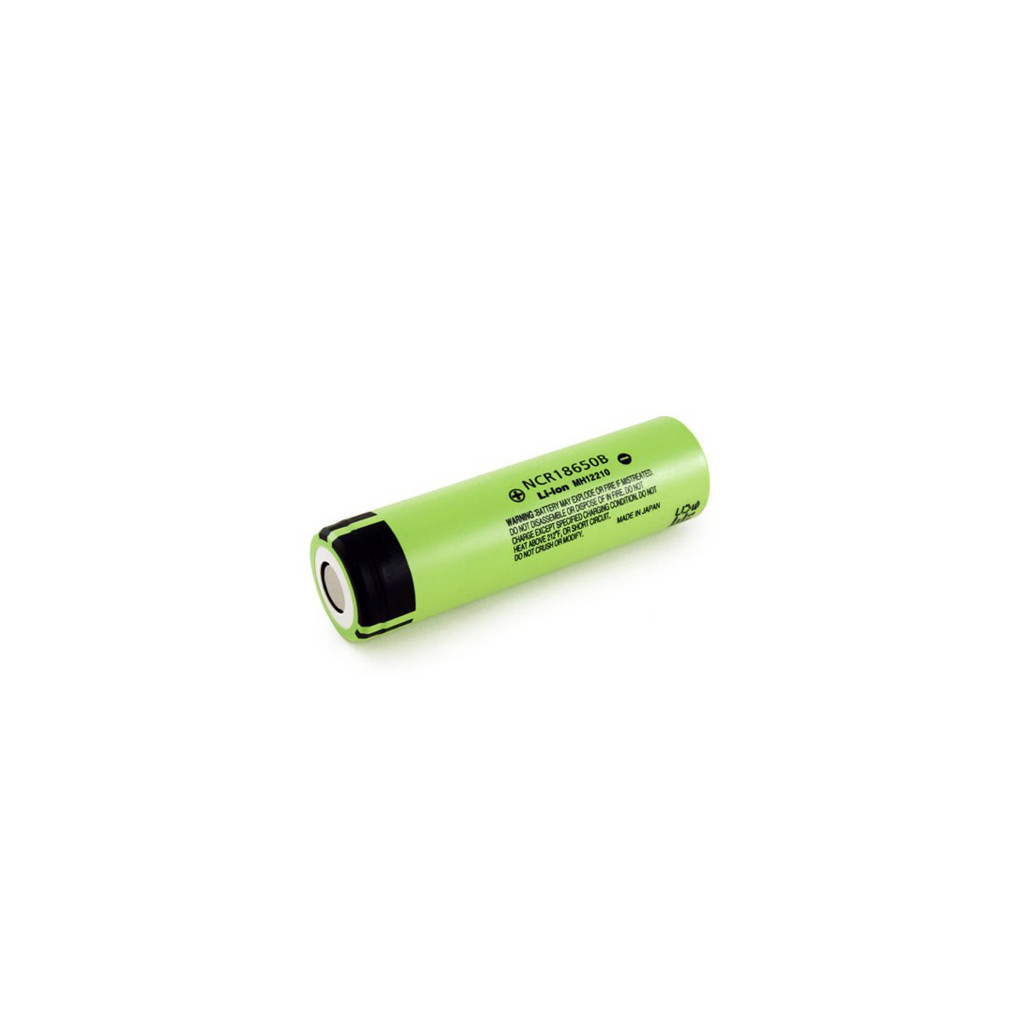 Акумулятор 18650 Li-Ion NCR18650B TipTop, 1500mAh, 6.8A, 4.2/3.6/2.5V, green, OEM Panasonic (NCR18650B / 23970) - фото 1