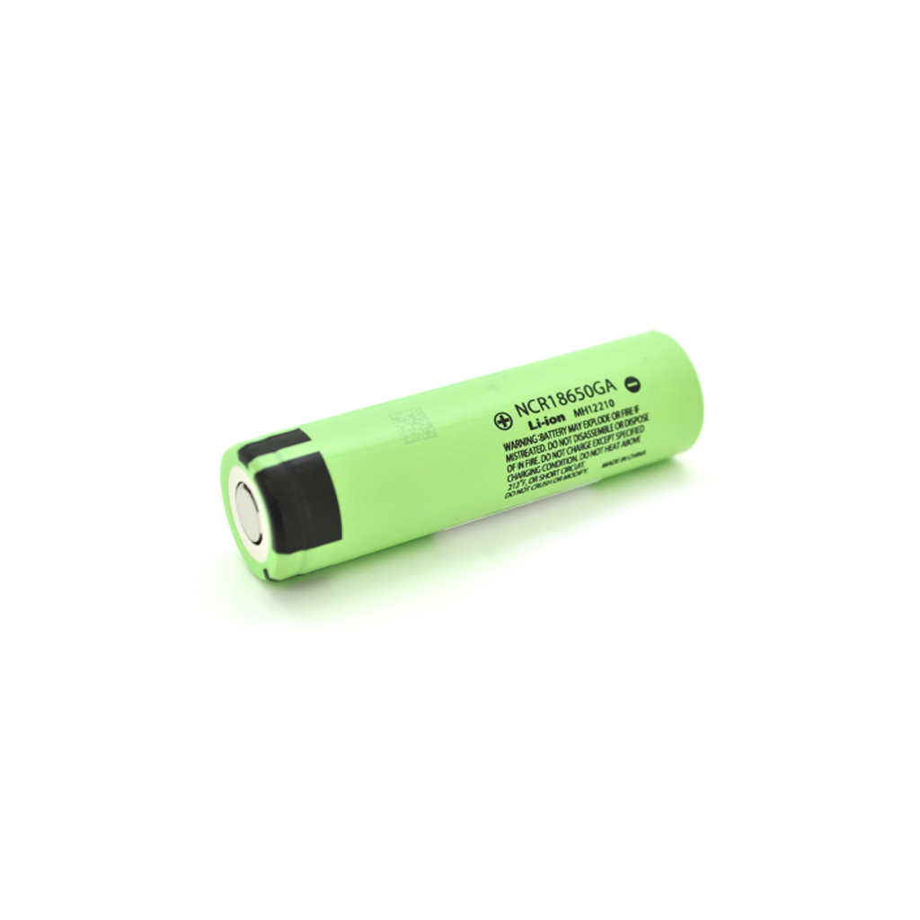 Акумулятор 18650 Li-Ion NCR18650GA TipTop, 3500mAh, 10A, 4.2/3.6/2.5V, green Panasonic (NCR18650GA) - фото 1