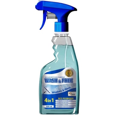Засіб для миття скла Wash&Free спрей 500 мл (4260637721273) - фото 1