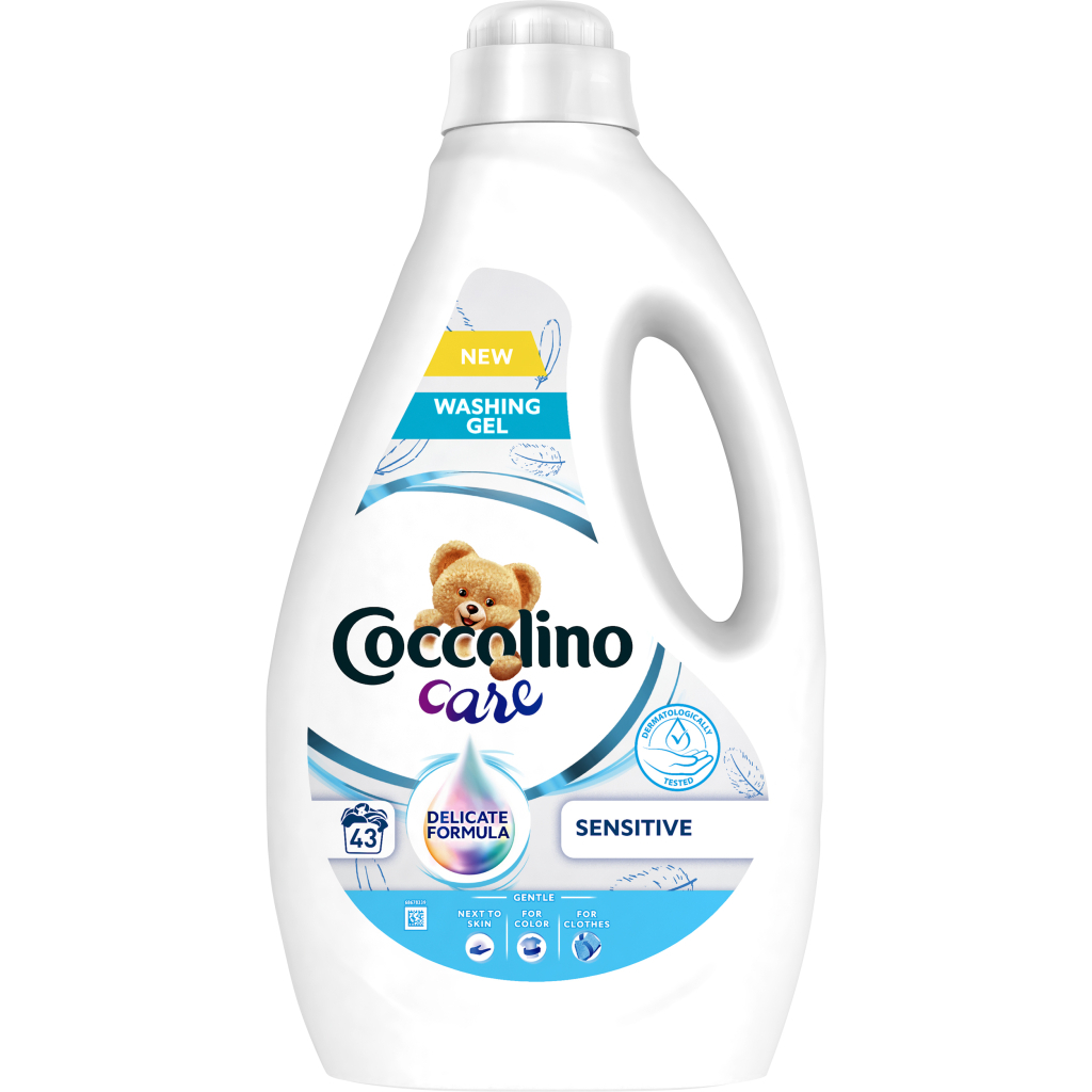 Гель для прання Coccolino Care Sensitive для делікатного прання 1.72 л (8720181168550) Гель для прання Coccolino Care Sensitive для делікатного прання 1.72 л (8720181168550)